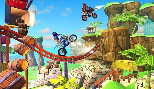 现代摩托车特技赛车截图1