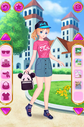 时尚女孩的装扮秀游戏截图1