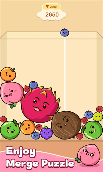 水果合并游戏(Fruit Merge: Juicy Drop Game)截图2