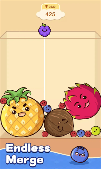水果合并游戏(Fruit Merge: Juicy Drop Game)截图4