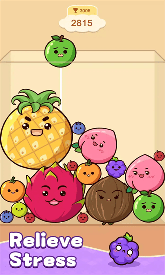 水果合并游戏(Fruit Merge: Juicy Drop Game)截图3