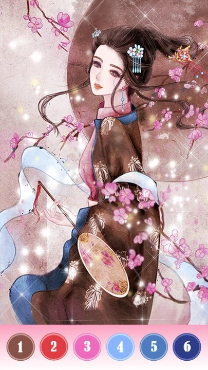 趣味数字涂色板截图1