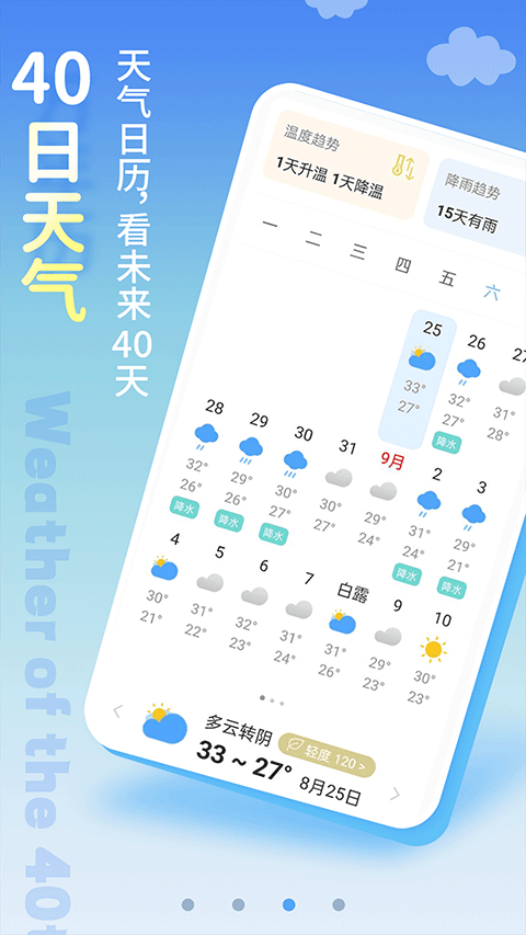 清新天气预报安卓版截图1