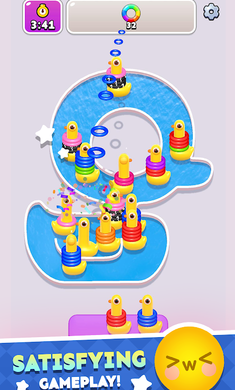 鸭子环排序游戏截图2