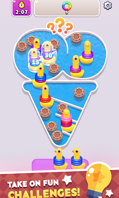 鸭子环排序游戏截图3