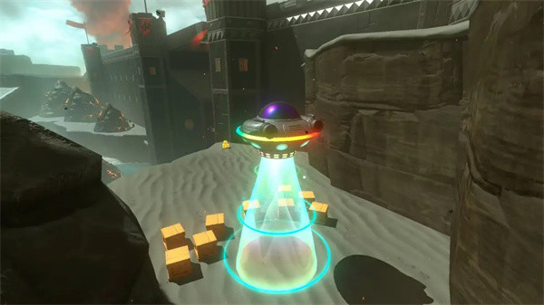 靠近骨骨扭扭乐的UFO