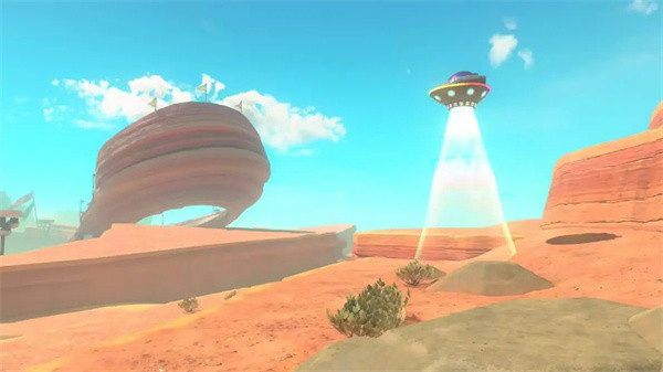 马里奥兄弟赛道附近的UFO