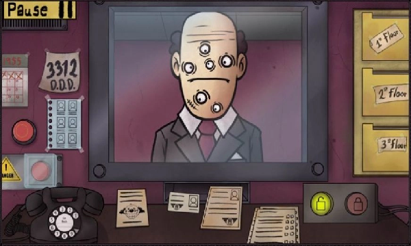 伪人大楼出示证件游戏截图1