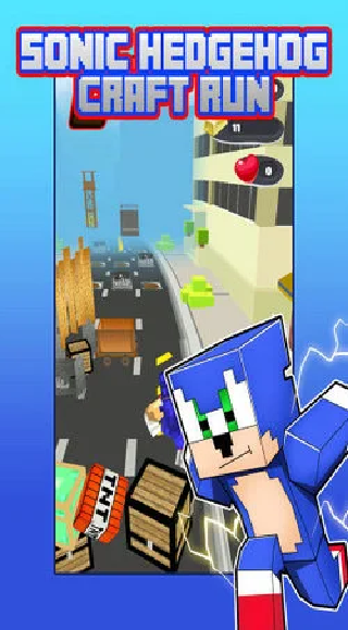 像素索尼克跑酷游戏截图3