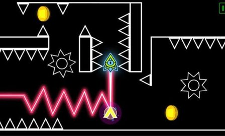 波浪冲刺几何箭头游戏截图2